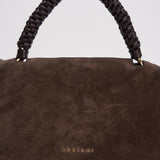 Borsa donna Sveva Peach Media a spalla in suede con tracolla moro BT2006PEO TMORO ORCIANI 