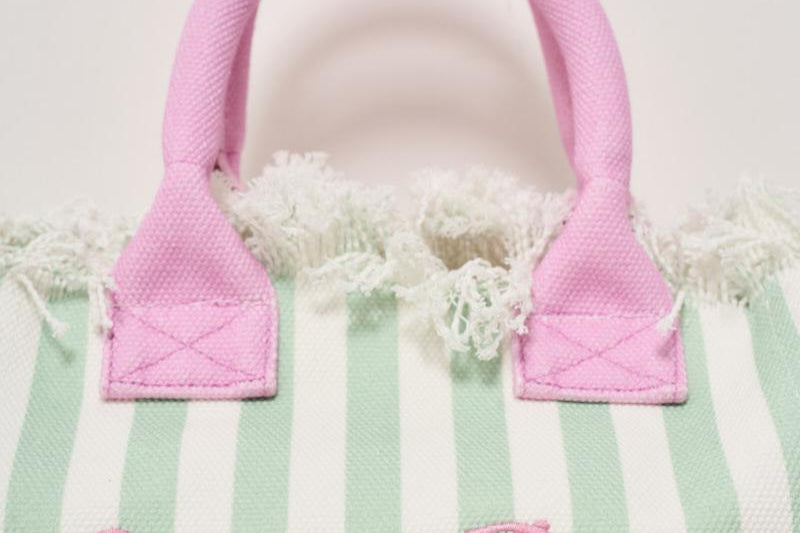 Borsa donna Colette a righe verde COLETTE 03756H MC2 SAINT BARTH 