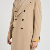 Cappotto uomo doppiopetto beige ARDEN 350001EA810 TAGLIATORE 