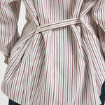 Camicia donna Aurora a righe bordeaux CH0262FB D1I01IECRD ISABEL MARANT 