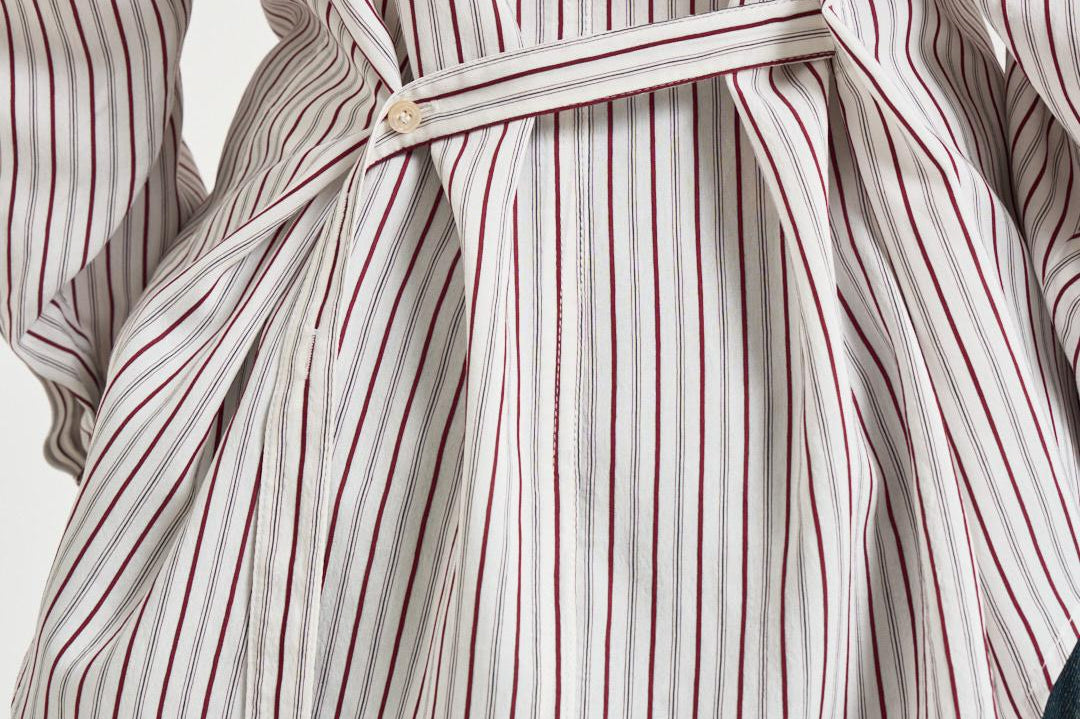 Camicia donna Aurora a righe bordeaux CH0262FB D1I01IECRD ISABEL MARANT 