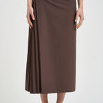 Gonna donna midi Summy tortora 101950 D9490641 INCOTEX 