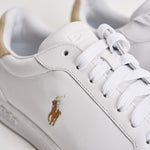 Sneakers uomo Heritage Court II bianca e beige 809940762 001 RALPH LAUREN 