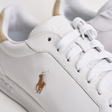 Sneakers uomo Heritage Court II bianca e beige 809940762 001 RALPH LAUREN 