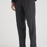 Abito uomo monopetto gessato grigio 2442+8364 535102 LUIGI BIANCHI 