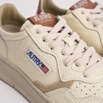 Sneakers donna Medalist panna, beige e bordeaux AULW NE10 AUTRY 
