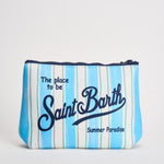 Pochette donna Aline a righe azzurra e bianca ALINE 00925L MC2 SAINT BARTH 