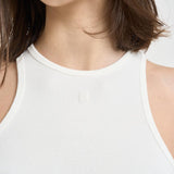 Canotta donna in cotone bianca 12206 IVY42IVORY ANINE BING 