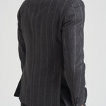 Abito uomo monopetto gessato grigio 2442+8364 535102 LUIGI BIANCHI 