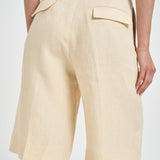 Bermuda donna in lino panna 171954 D7058304 INCOTEX 