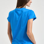 T-shirt donna girocollo azzurro 211B14605 004 RALPH LAUREN 