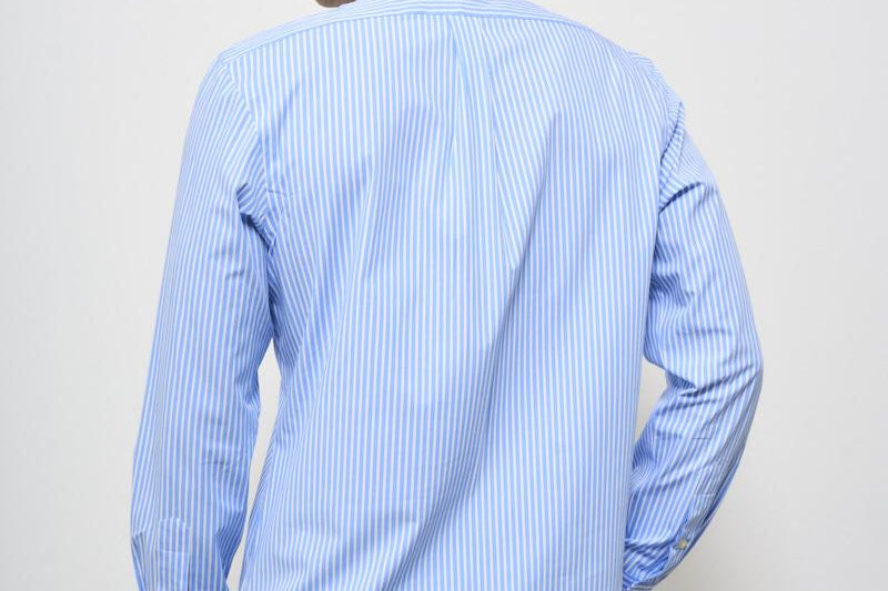 Camicia uomo a righe celeste 710929344 018 RALPH LAUREN 