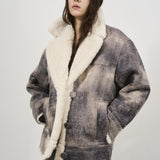 Giubbotto donna in ecomontone grigio vintage LOUISA 66325-9073GREY STAND STUDIO 