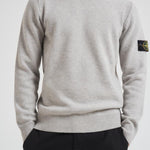 Maglia uomo girocollo grigio chiaro 5100072 S00A3V0M64 STONE ISLAND 