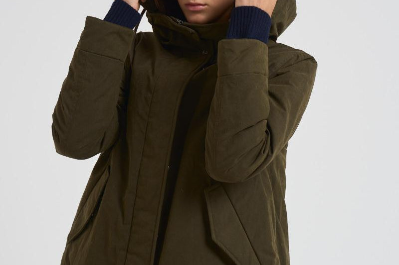 Giubbotto parka donna verde militare PI002106D 7740 HERNO 