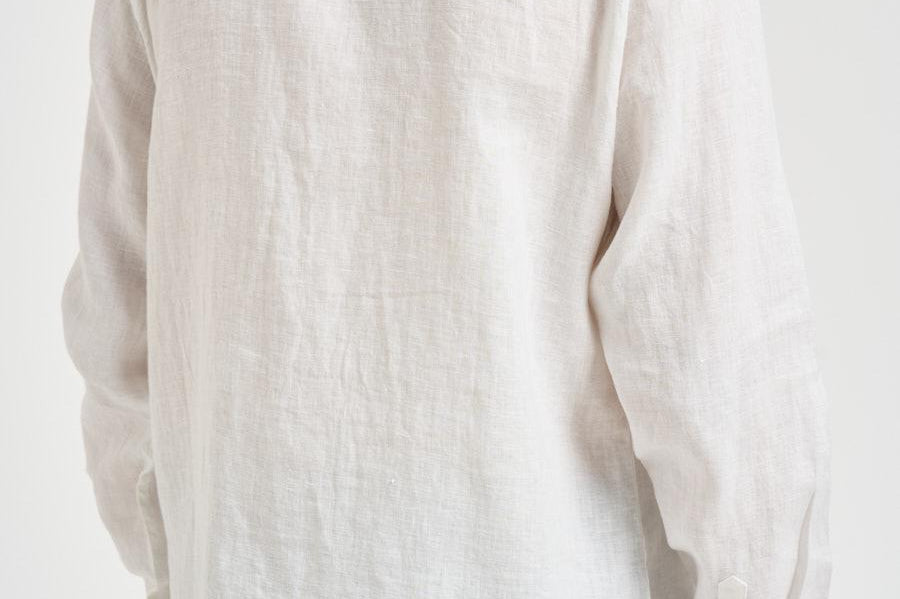 Camicia uomo in lino bianco TB0AD2DC3 100 TIMBERLAND 