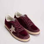 Sneakers Ballstar donna bordeaux GWF00117 F00747640533 GOLDEN GOOSE 
