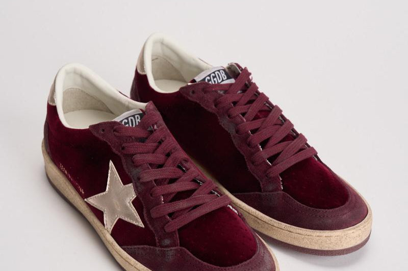 Sneakers Ballstar donna bordeaux GWF00117 F00747640533 GOLDEN GOOSE 