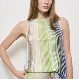 Top donna girocollo a righe DS25SK0U BK042DSM9N9 MISSONI 