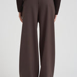 Pantalone sartoriale in lana donna GEM11S37 MORO NINE IN THE MORNING 