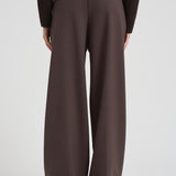 Pantalone sartoriale in lana donna GEM11S37 MORO NINE IN THE MORNING 