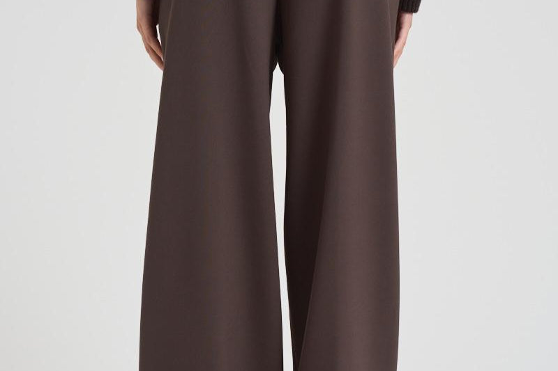 Pantalone sartoriale in lana donna GEM11S37 MORO NINE IN THE MORNING 