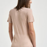 T-shirt donna girocollo rosa 31742 0258DUSTY PINK FILIPPA K 