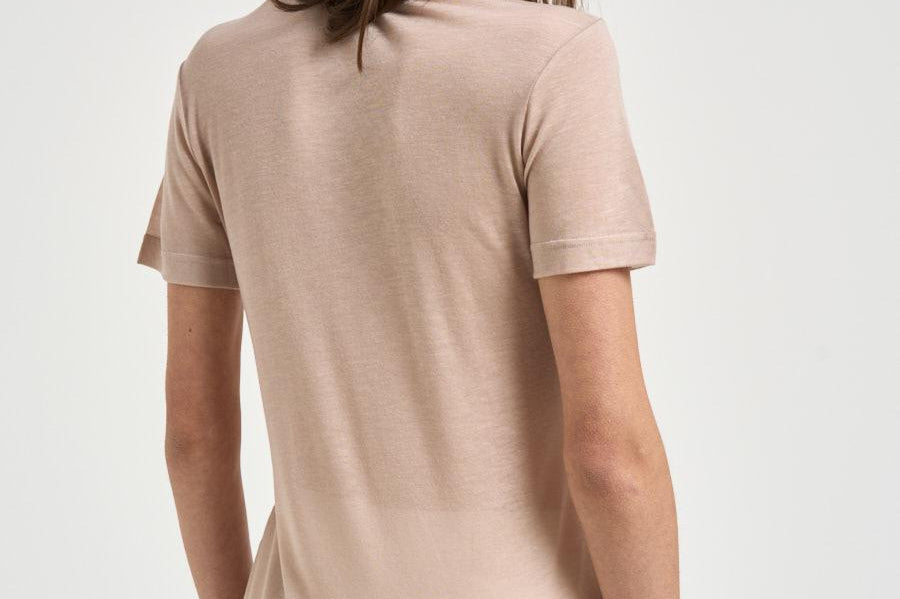 T-shirt donna girocollo rosa 31742 0258DUSTY PINK FILIPPA K 