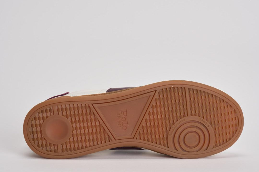 Sneakers uomo panna e bordeaux 809973706 003 RALPH LAUREN 