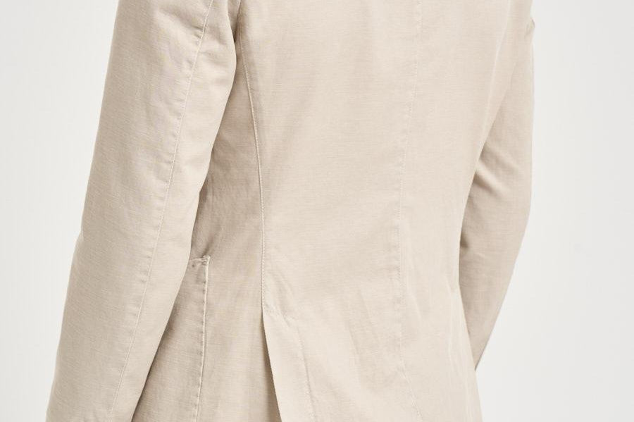 Giacca uomo in misto cotone e lino beige SERENIOLD R7002BEIGE ACCADEMIE TESSILI 