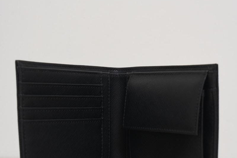 Portafoglio uomo in pelle nero con logo Y4R165 Y138E81072 EMPORIO ARMANI 