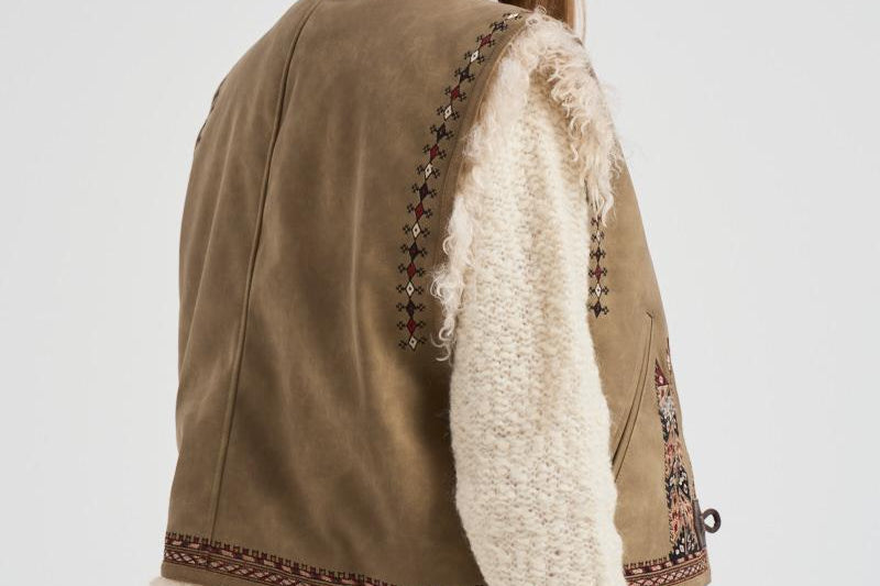 Gilet donna Clemencia marrone GI0061FA C3A02E50TA MARANT ETOILE 