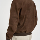 Giubbotto uomo in suede marrone RIVERSIDE SUEDE126 THE JACK LEATHERS 