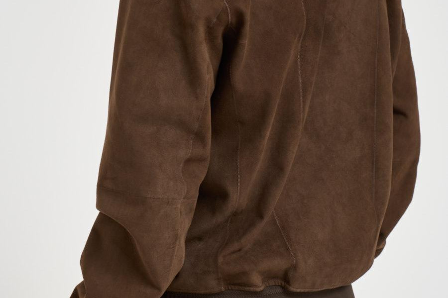 Giubbotto uomo in suede marrone RIVERSIDE SUEDE126 THE JACK LEATHERS 