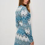 Abito midi donna multicolor celeste. IMANY 01844H MC2 SAINT BARTH 