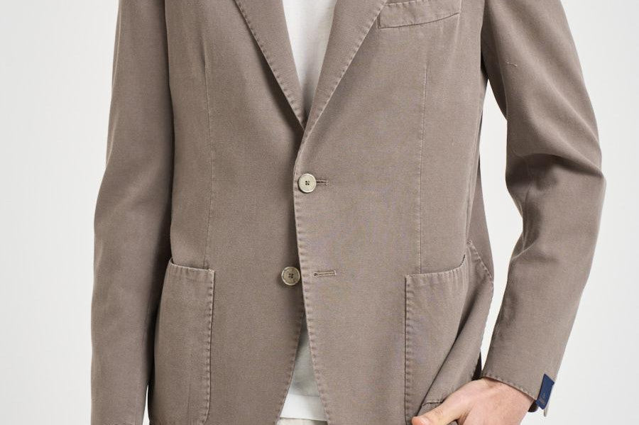 Giacca uomo monopetto tortora GL797MF 102595 SANTANIELLO 
