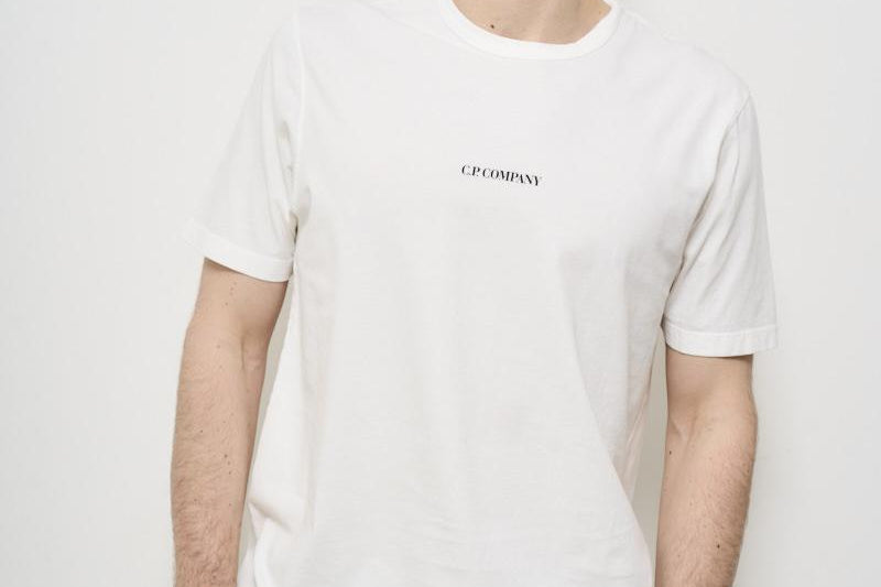 T-shirt uomo girocollo bianca TS085AG 103 CP COMPANY 
