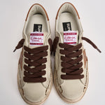 Sneakers uomo Super-star crema e tabacco GMF00758 F00811015400 GOLDEN GOOSE 