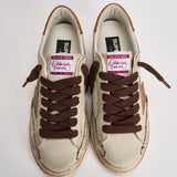 Sneakers uomo Super-star crema e tabacco GMF00758 F00811015400 GOLDEN GOOSE 