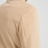 Giacca uomo doppiopetto in velluto panna CN4963 G1058 CIRCOLO 1901 