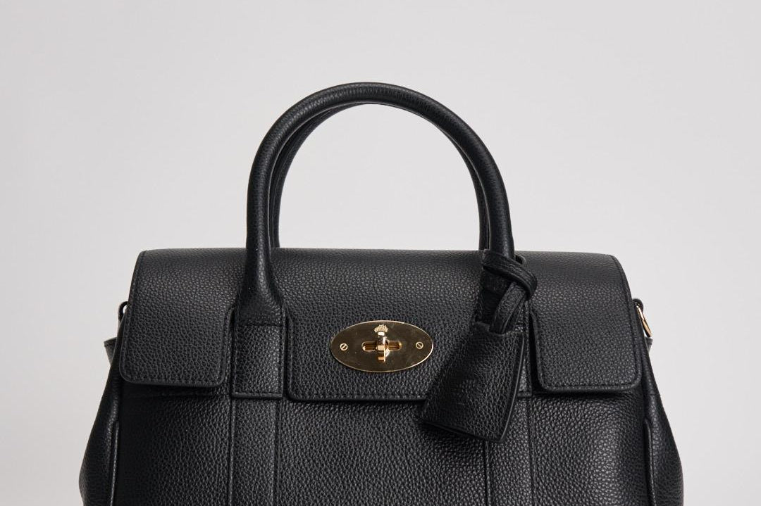 Borsa donna small Bayswater Satchel nera HH9216 A100 MULBERRY 