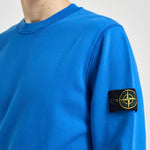 Felpa uomo girocollo azzurra 6100060 S0051V0022 STONE ISLAND 