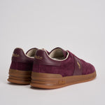 Sneakers uomo in suede e pelle bordeaux 809973707 003 RALPH LAUREN 
