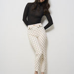 Pantalone donna skinny panna PAS71 E84 ELISABETTA FRANCHI 