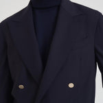 Abito uomo doppiopetto blu notte BOLGHERIPO 40011211 BRIGLIA 