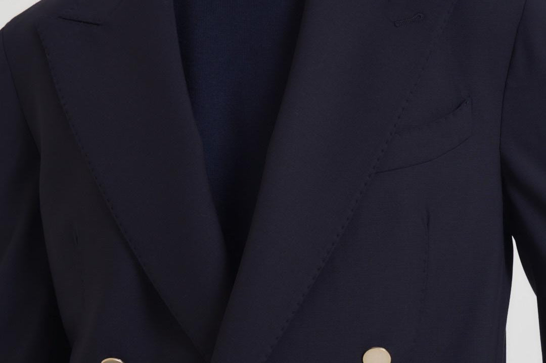 Abito uomo doppiopetto blu notte BOLGHERIPO 40011211 BRIGLIA 