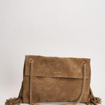 Borsa donna Venus Midi in suede tortora B02212 BISCOTTO ORCIANI 