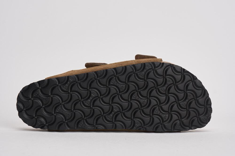 Sandalo uomo Arizona in suede marrone 1030865 DARK TEE BIRKENSTOCK 