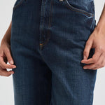 Jeans donna Bessie carrot fit in denim scuro DP784 DFE311800 DONDUP 