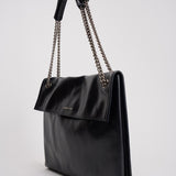 Borsa donna Venus Gotham Large a spalla in pelle lucida nera B02212GOT NERO ORCIANI 